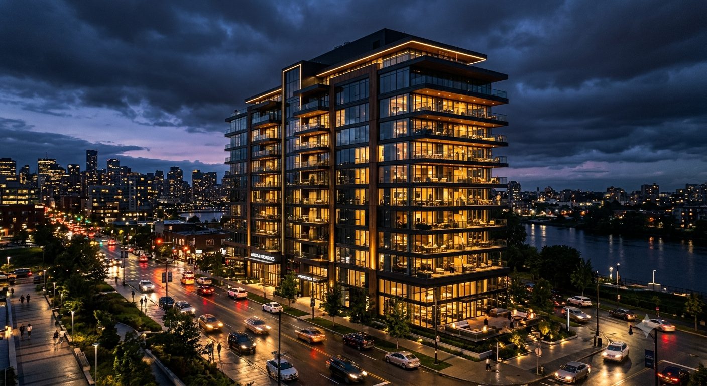 FundCrown Realty — residential asset at dusk